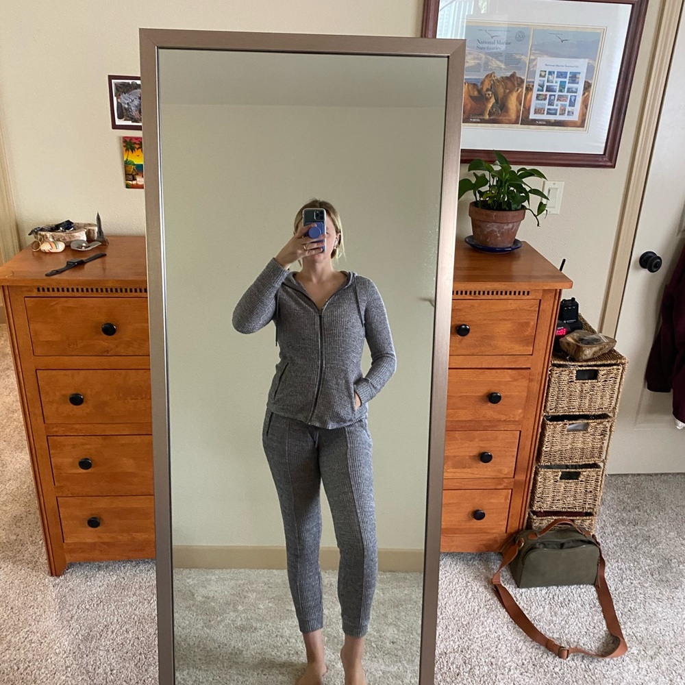 Gray Women's Sweatshirt and Sweatpants